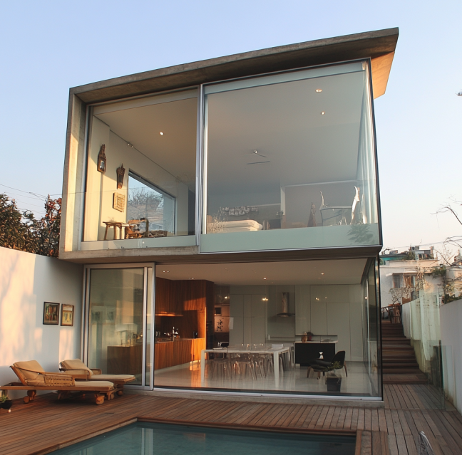 El Vidrio en Casas Modernas, Glass in Modern Homes